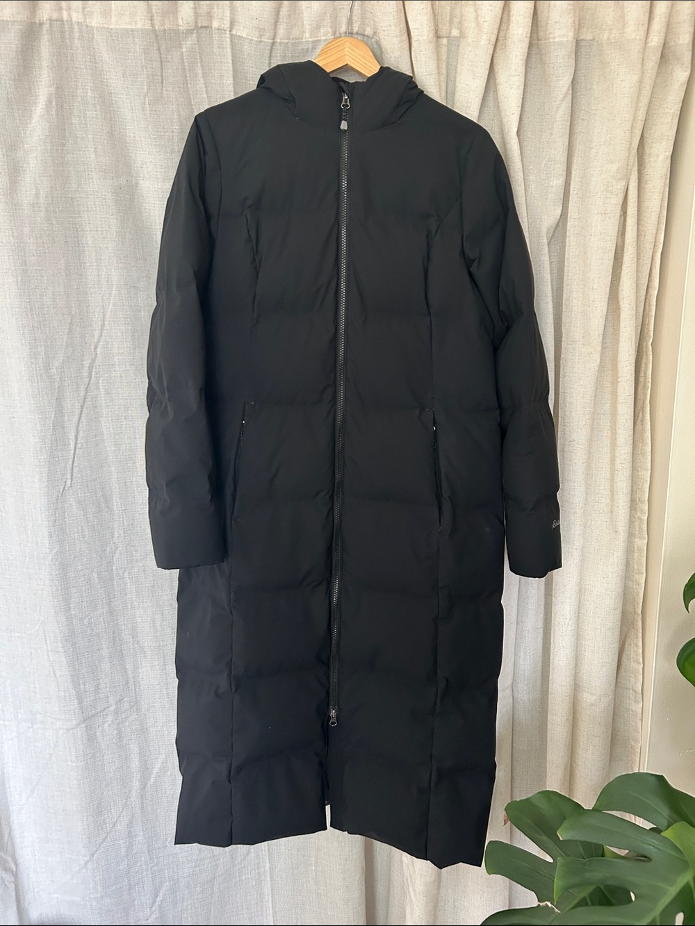 Eddie Bauer Stretch Down Hooded Duffle Coat